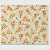 Pizza Slices Pattern Geschenkpapier (Flach)