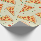 Pizza Slices Pattern Geschenkpapier (Ecke)