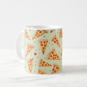 Pizza Slices Pattern Kaffeetasse (Vorderseite Links)