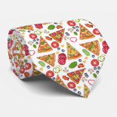Pizza Slices Pattern Krawatte (Gerollt)