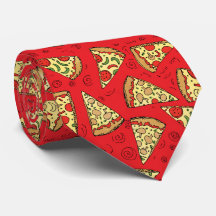 Pizza Slices Red Pattern Novelty
