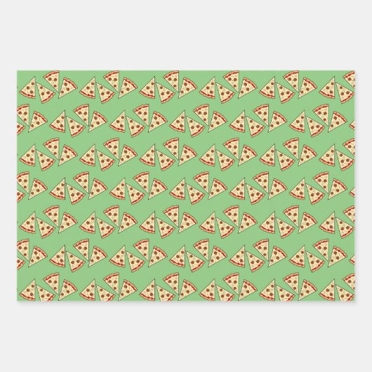 Pizza Slices Tiled Design Geschenkpapier Set (Vorderseite 2)