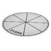 Pizza Slicing Guide Round Schneidebrett (Ecke)