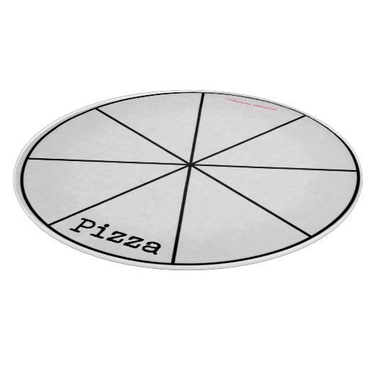 Pizza Slicing Guide Round Schneidebrett (Ecke)