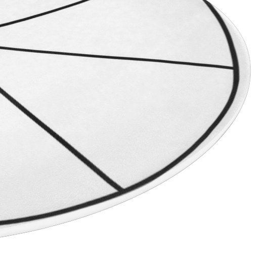 Pizza Slicing Guide Round Schneidebrett (Ecke)