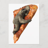Pizza Sloth Postkarte (Vorderseite)