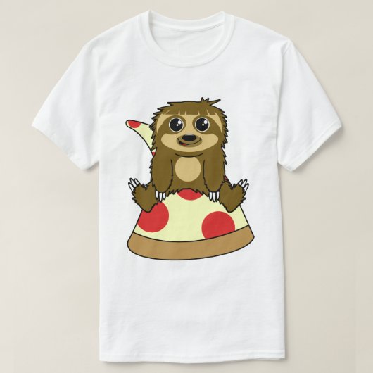 Pizza Sloth T-Shirt (Design vorne)