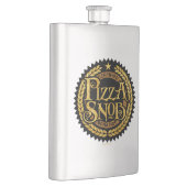 Pizza Snob - lustiger Pizzafreund Flachmann (Rechts)