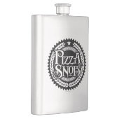 Pizza Snob - lustiger Pizzafreund Flachmann (Rechts)