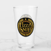 Pizza Snob - lustiger Pizzafreund Glas (Vorderseite)