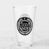 Pizza Snob - lustiger Pizzafreund Glas (Vorderseite)