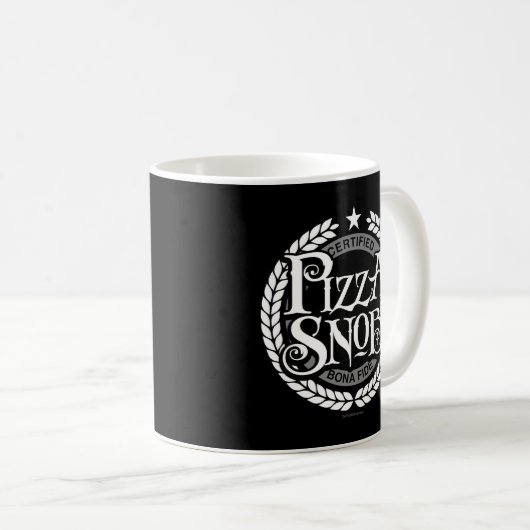Pizza Snob - lustiger Pizzafreund Kaffeetasse (VorderseiteRechts)