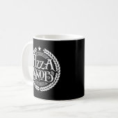 Pizza Snob - lustiger Pizzafreund Kaffeetasse (Vorderseite Links)