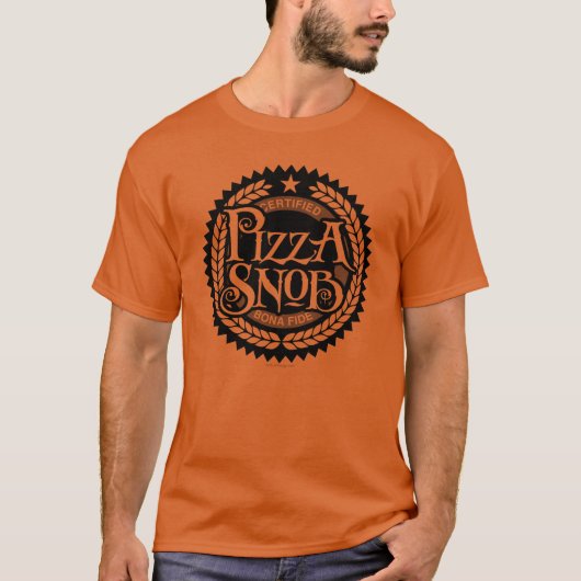 Pizza Snob - lustiger Pizzafreund T-Shirt (Vorderseite)