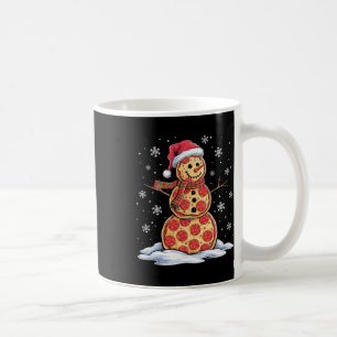 Pizza Snowman - Weihnachtsmannmütze - Pizza-Party  Kaffeetasse