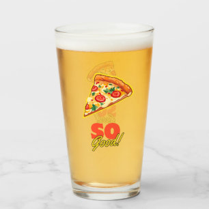 Pizza So gut! Glas