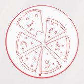 Pizza Sonderlieferung Etiketten (Design 2)