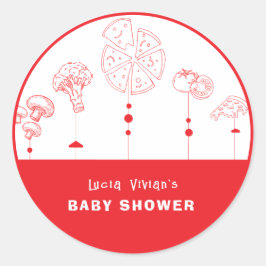 Pizza Sonderlieferung Runder Aufkleber