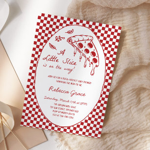 Pizza-Sondersendung Baby Shower Einladung