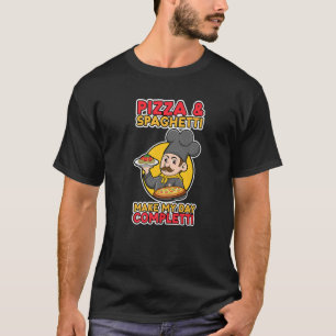 Pizza Spaghetti Probleme Forgetti Italienische Küc T-Shirt