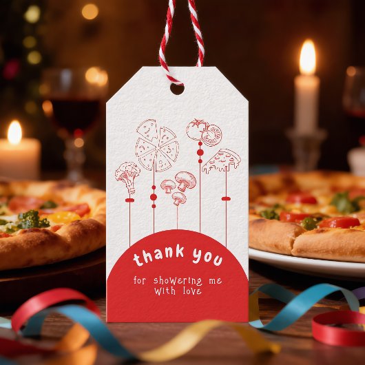 Pizza Special Delivery Baby Dusche Geschenkanhänger