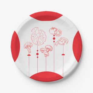 Pizza Special Delivery Baby Dusche Pappteller