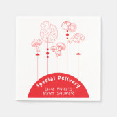 Pizza Special Delivery Baby Dusche Serviette (Vorderseite)