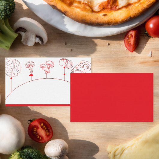 Pizza Special Delivery Blank Platzkarte