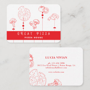 Pizza Special Delivery Business Card Visitenkarte