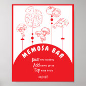 Pizza Special Delivery Memosa Bar Sign Poster (Vorne)