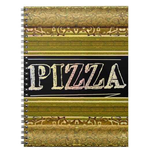 Pizza Spiral Notebook Notizblock (Vorderseite)