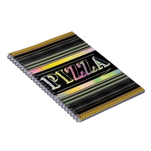 Pizza Spiral Notebook Notizblock (Rechte Seite)