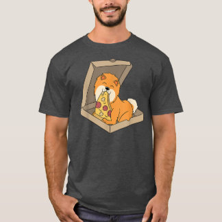Pizza Spitz Dog 4348 T-Shirt