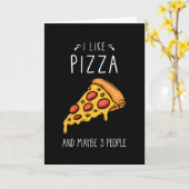 Pizza Sprichwort Funny Karte (Gelbe Blume)