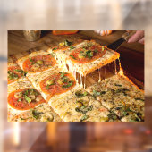 Pizza Square Pizza Shop Fensteraufkleber (Blatt 2)