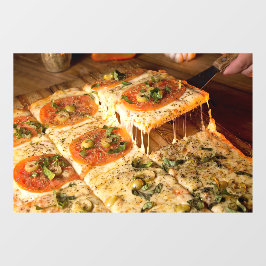 Pizza Square Pizza Shop Fensteraufkleber