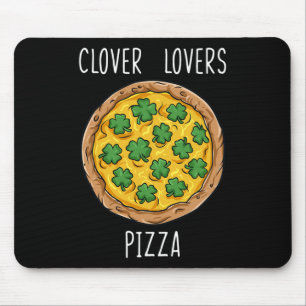 Pizza St Patrick's Day Fun Boys Girl Liebhaber Mousepad