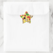 Pizza Star Stern-Aufkleber (Tasche)