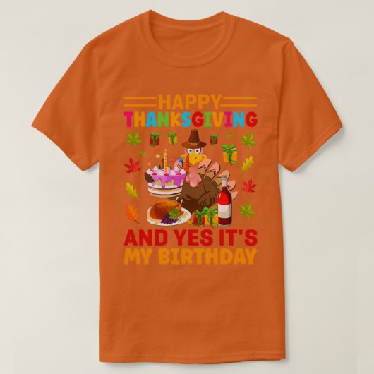 Pizza statt Erntedank Happy Thanksgiving a a a a a T-Shirt (Design vorne)