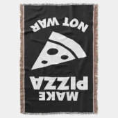 Pizza statt Krieg Decke (Vorderseite Vertikal)
