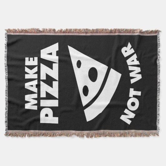 Pizza statt Krieg Decke (Vorderseite)