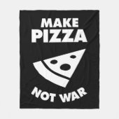 Pizza statt Krieg Fleecedecke (Vorderseite)