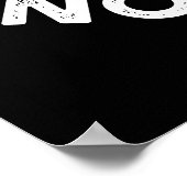 Pizza statt Krieg Funny Peace Pub Dark BG Poster (Ecke)