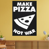 Pizza statt Krieg Leinwanddruck (Insitu (Wohnzimmer))