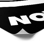 Pizza statt Krieg Poster (Ecke)