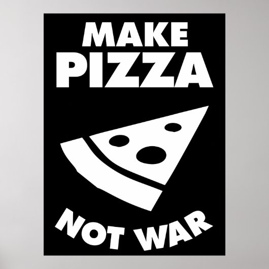 Pizza statt Krieg Poster (Vorne)