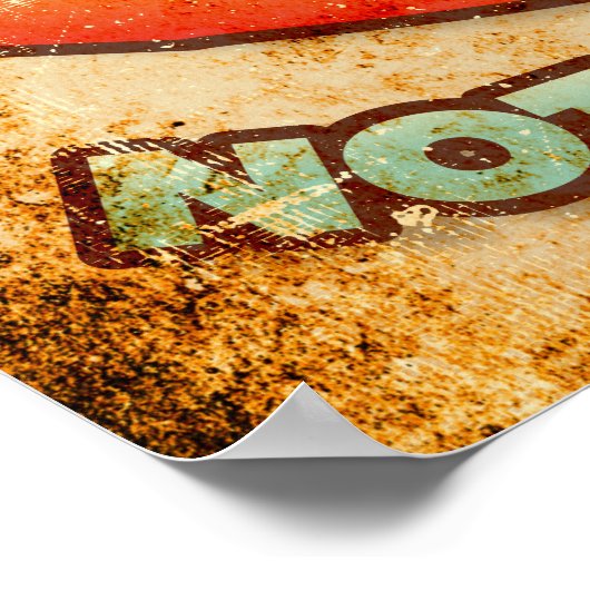 Pizza statt Krieg Poster (Ecke)