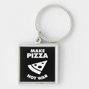 Pizza statt Krieg Schlüsselanhänger