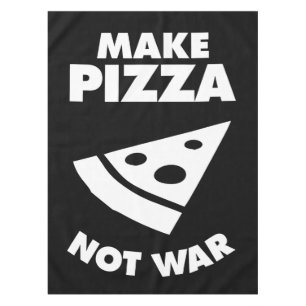 Pizza statt Krieg Tischdecke
