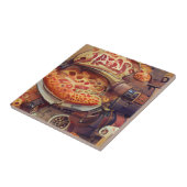 Pizza Steampunk Grafik abstrakt Art Fliese (Seite)